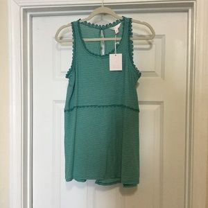 LC Lauren Conrad Striped Tank Top Size M NEW